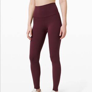 Lululemon align in burgundy